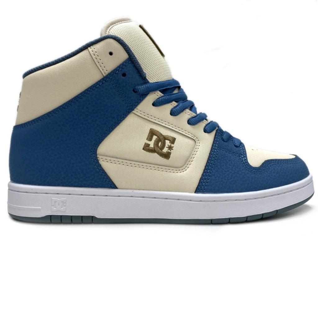 DC SHOES MANTECA 4 HI GREY BLUE WHITE TRAINERS