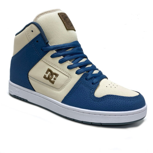 DC SHOES MANTECA 4 HI GREY BLUE WHITE TRAINERS