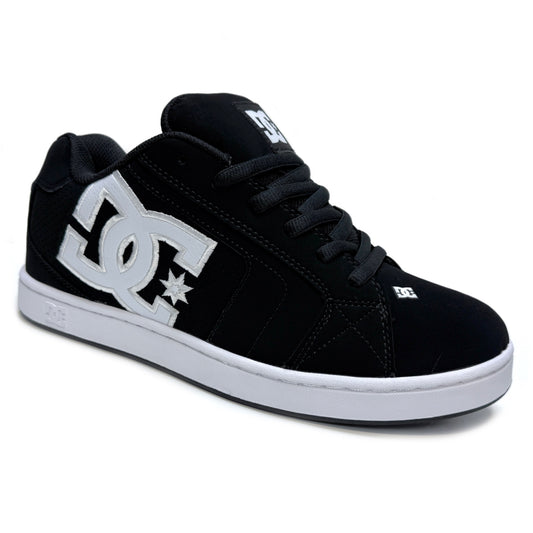 DC SHOES NET BLACK BLACK WHITE TRAINERS