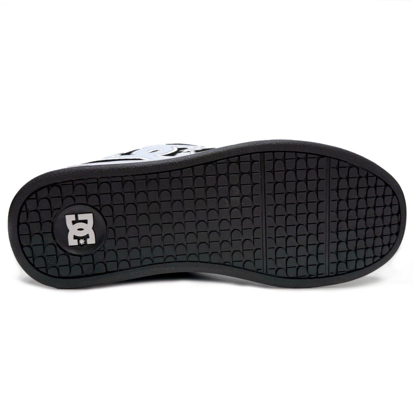 DC SHOES NET BLACK BLACK WHITE TRAINERS