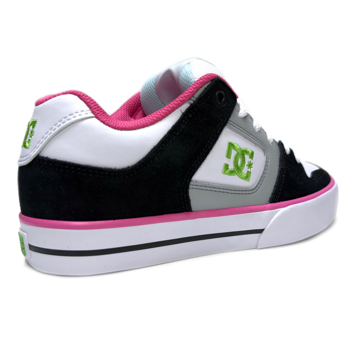 DC SHOES PURE BLACK WHITE MULTI LADIES TRAINERS