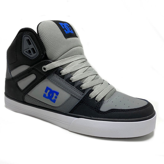DC SHOES PURE HIGH TOP WC BLACK GREY BLUE TRAINERS