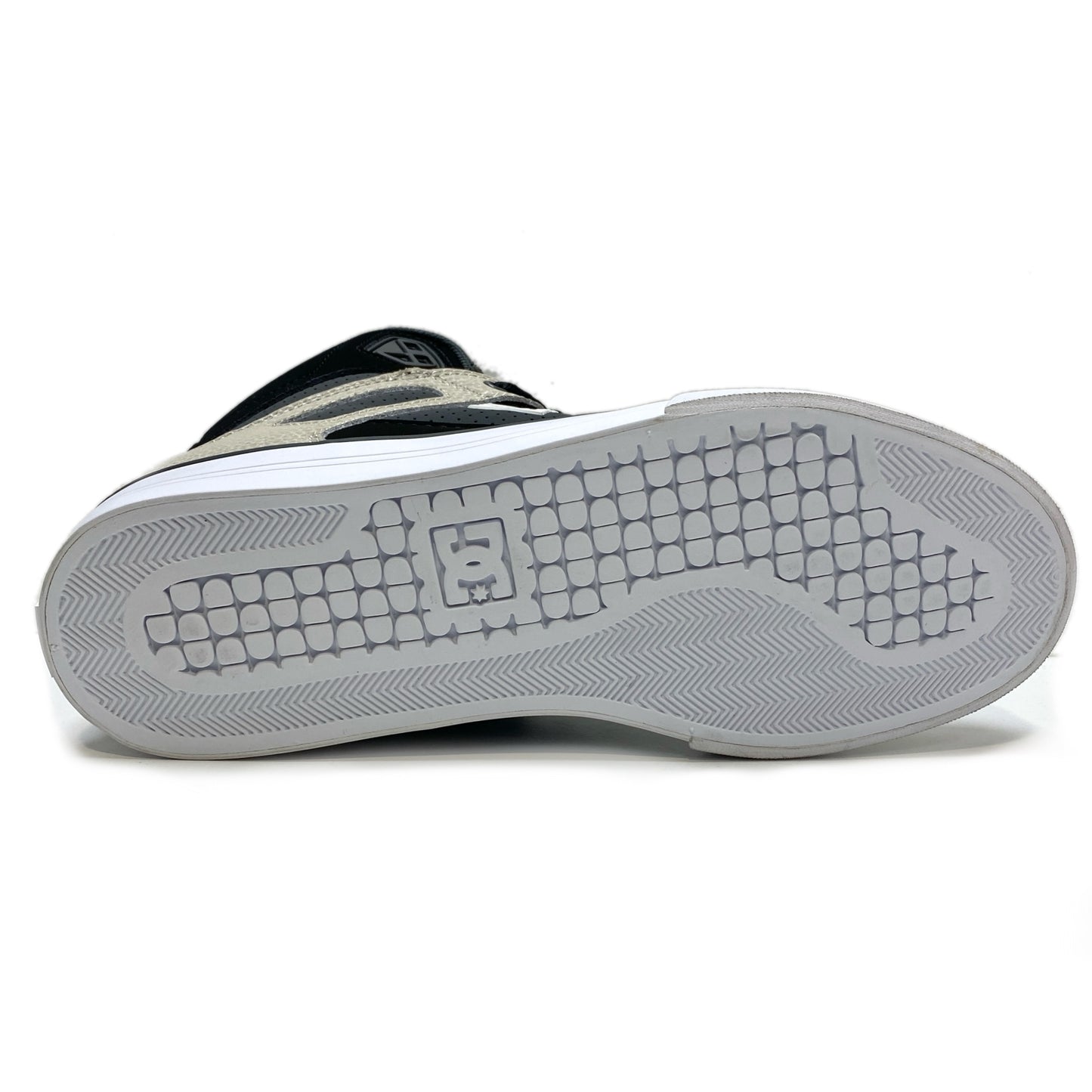 DC SHOES PURE HIGH TOP WC BLACK GREY BROWN TRAINERS (UK 9)