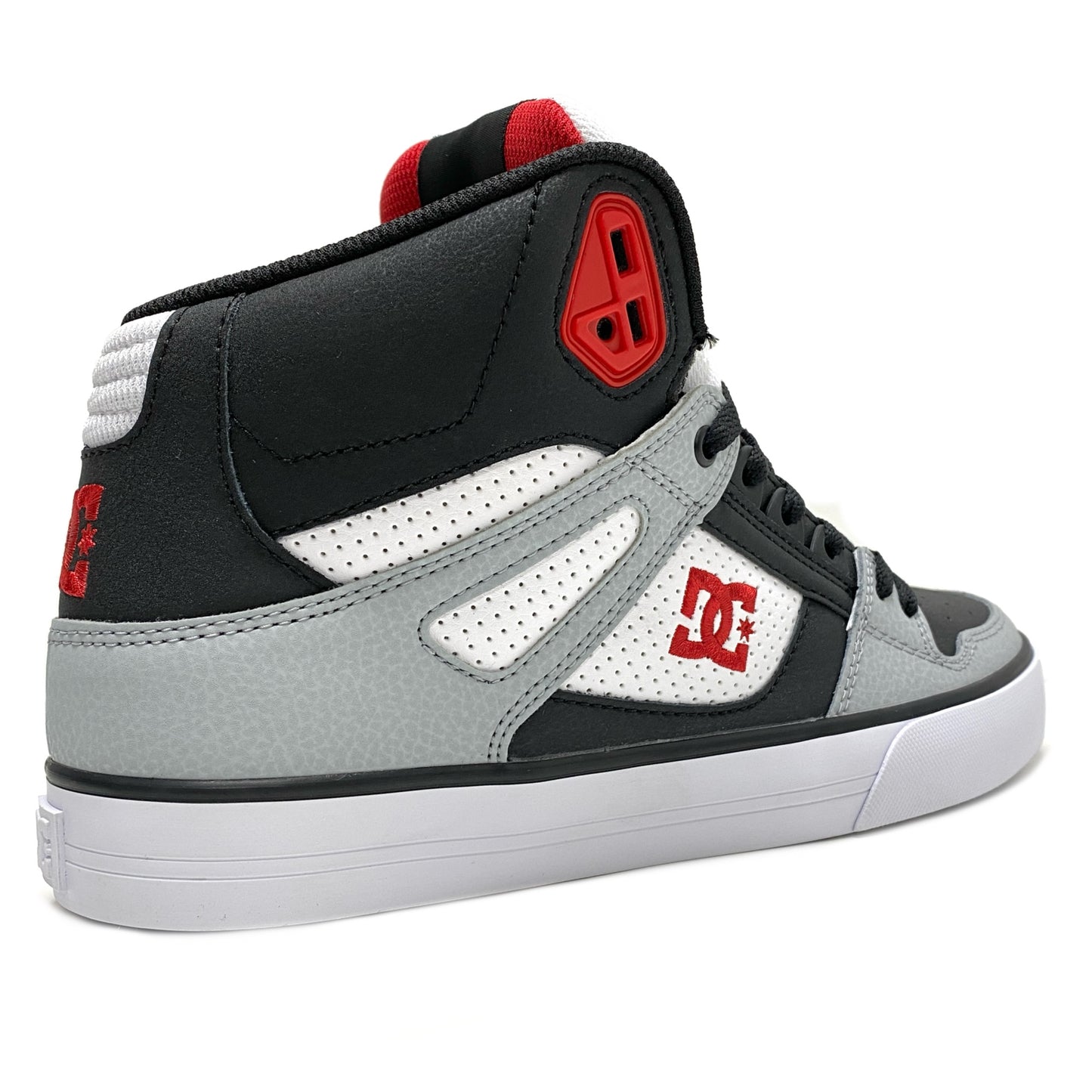 DC SHOES PURE HIGH TOP WC BLACK GREY RED TRAINERS
