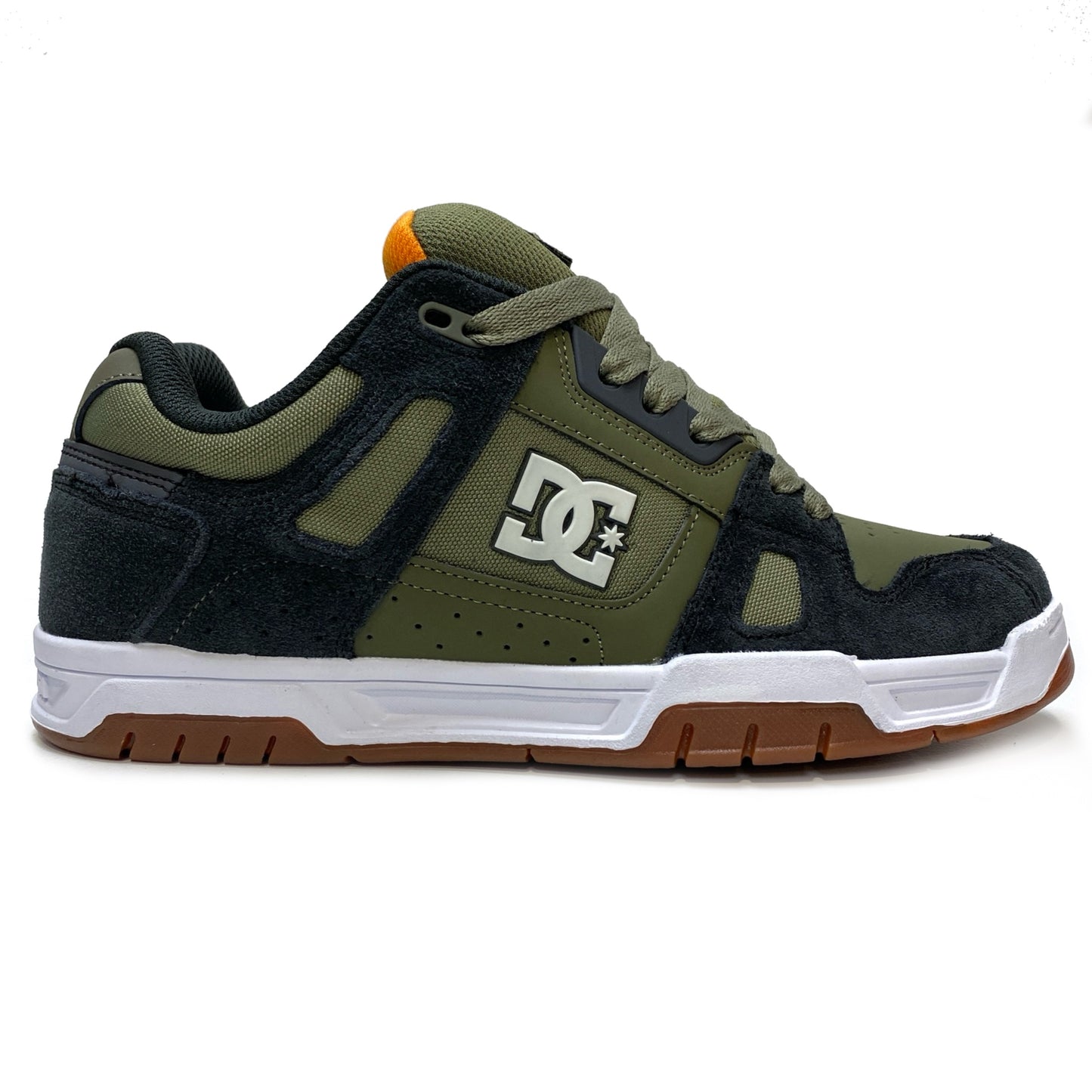 DC SHOES STAG ARMY OLIVE GREEN TRAINERS (UK 9 EUR 43)