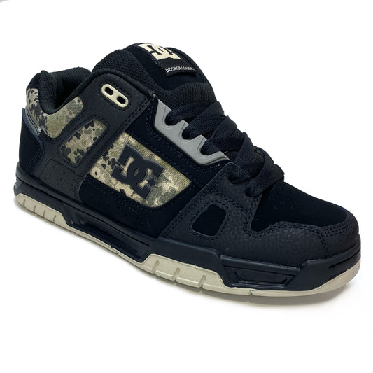 DC SHOES STAG BLACK GREY BROWN TRAINERS