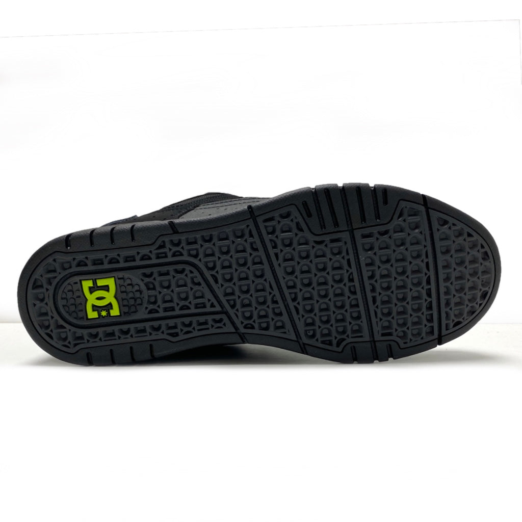 DC SHOES STAG BLACK LIME GREEN TRAINERS