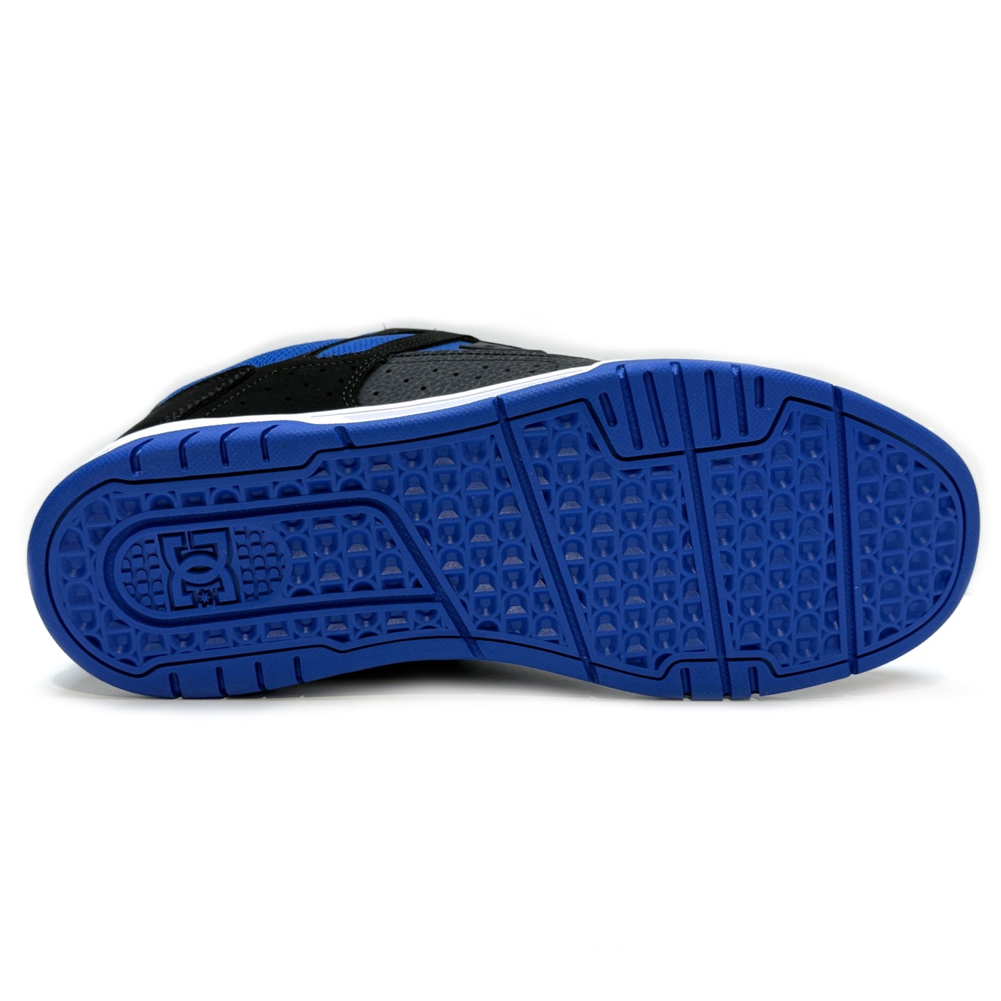 DC SHOES STAG BLACK & BLUE TRAINERS