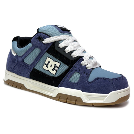 DC SHOES STAG NAVY BLUE WHITE TRAINERS