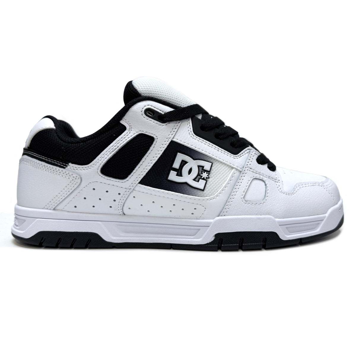 DC SHOES STAG WHITE BLACK TRAINERS