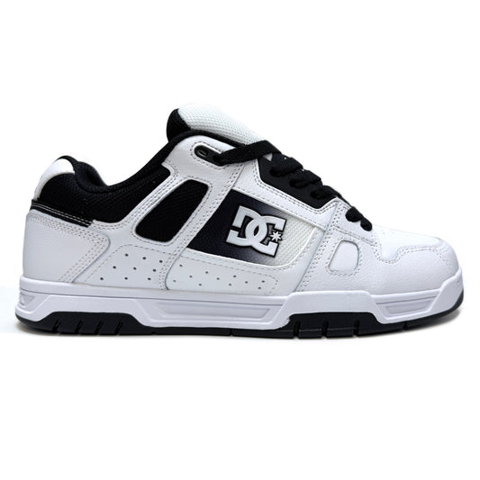 DC SHOES STAG WHITE BLACK TRAINERS
