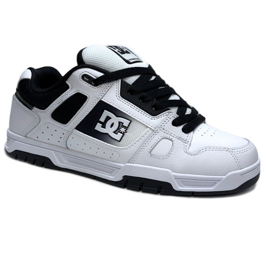 DC SHOES STAG WHITE BLACK TRAINERS