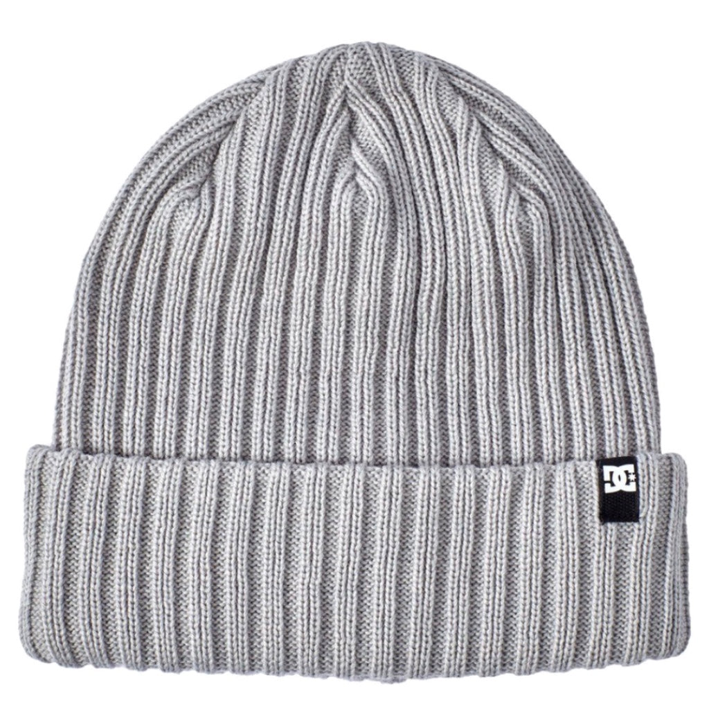 DC SHOES FISH N DESTROY 2 HEATHER GREY BEANIE HAT