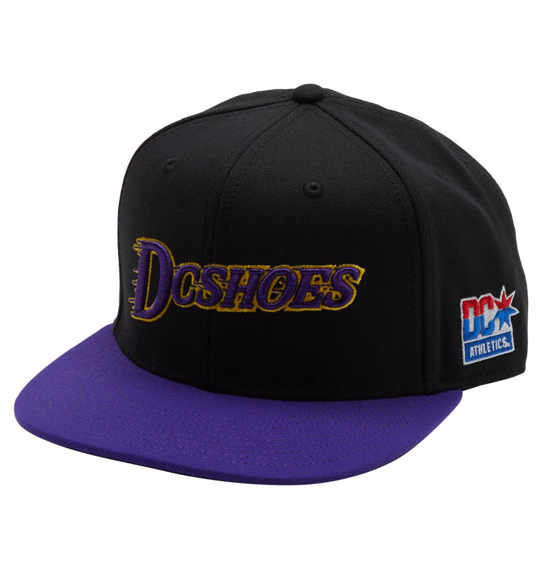 DC SHOES SHOWTIME EMPIRE BLACK & PURPLE SNAPBACK CAP HAT