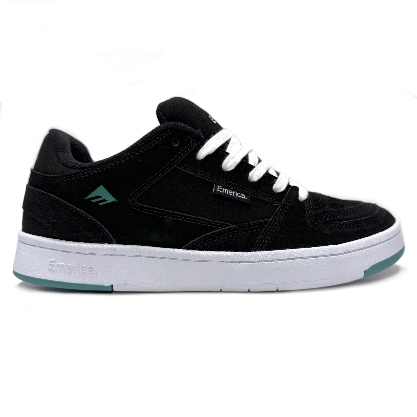 EMERICA MUTE BLACK & WHITE TRAINERS