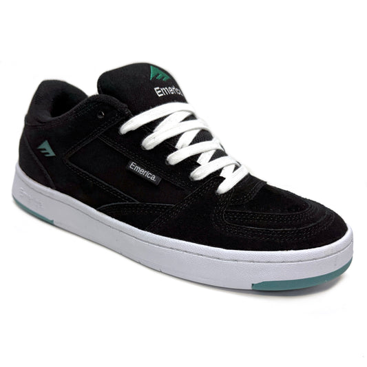 EMERICA MUTE BLACK & WHITE TRAINERS