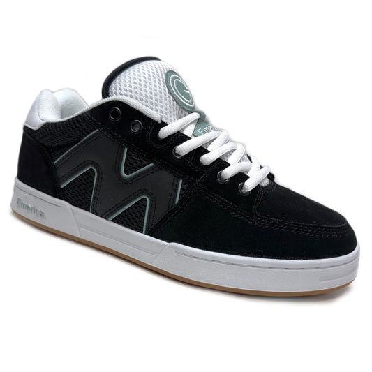 EMERICA OG-1 BLACK WHITE GREEN TRAINERS