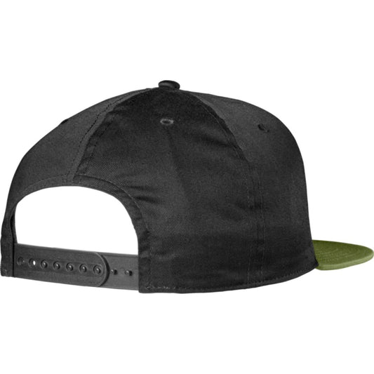 ETNIES CORP BLACK & OLIVE GREEN SNAPBACK CAP