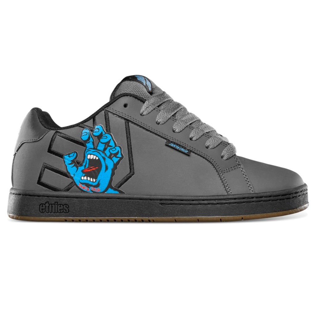 ETNIES FADER X SANTA CRUZ DARK GREY BLACK TRAINERS