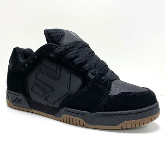 ETNIES FAZE BLACK & GUM TRAINERS