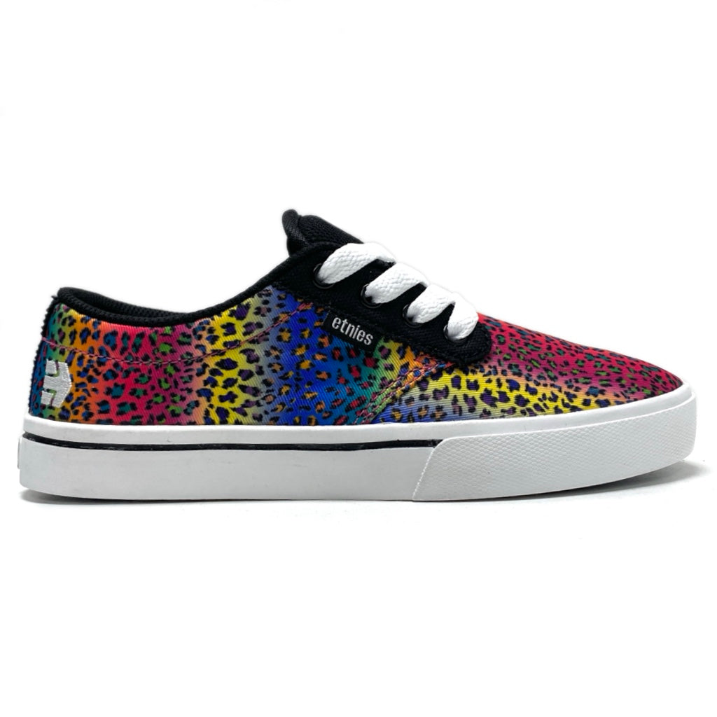 ETNIES JAMESON 2 BLACK PINK GREEN WOMEN'S TRAINERS (UK 2.5)