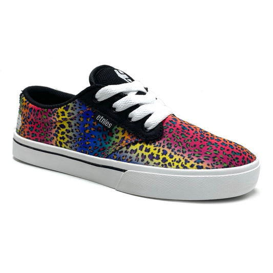 ETNIES JAMESON 2 BLACK PINK GREEN WOMEN'S TRAINERS (UK 2.5)