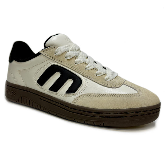 ETNIES LOCUT WHITE BLACK GUM TRAINERS