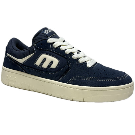 ETNIES LOOT NAVY WHITE TRAINERS