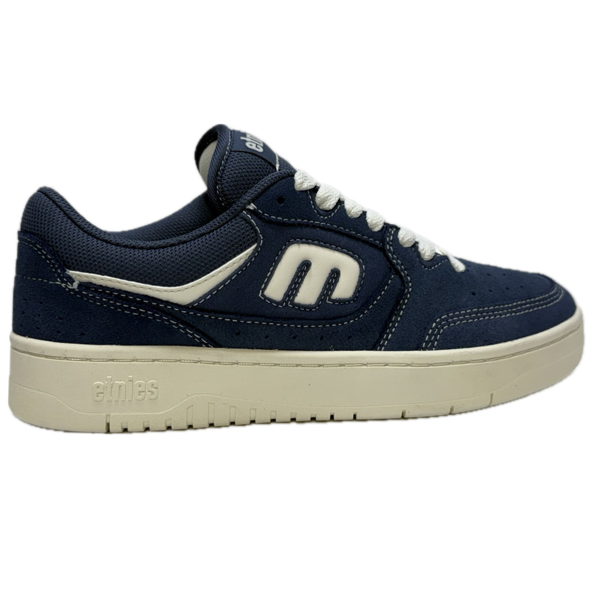 ETNIES LOOT NAVY WHITE TRAINERS