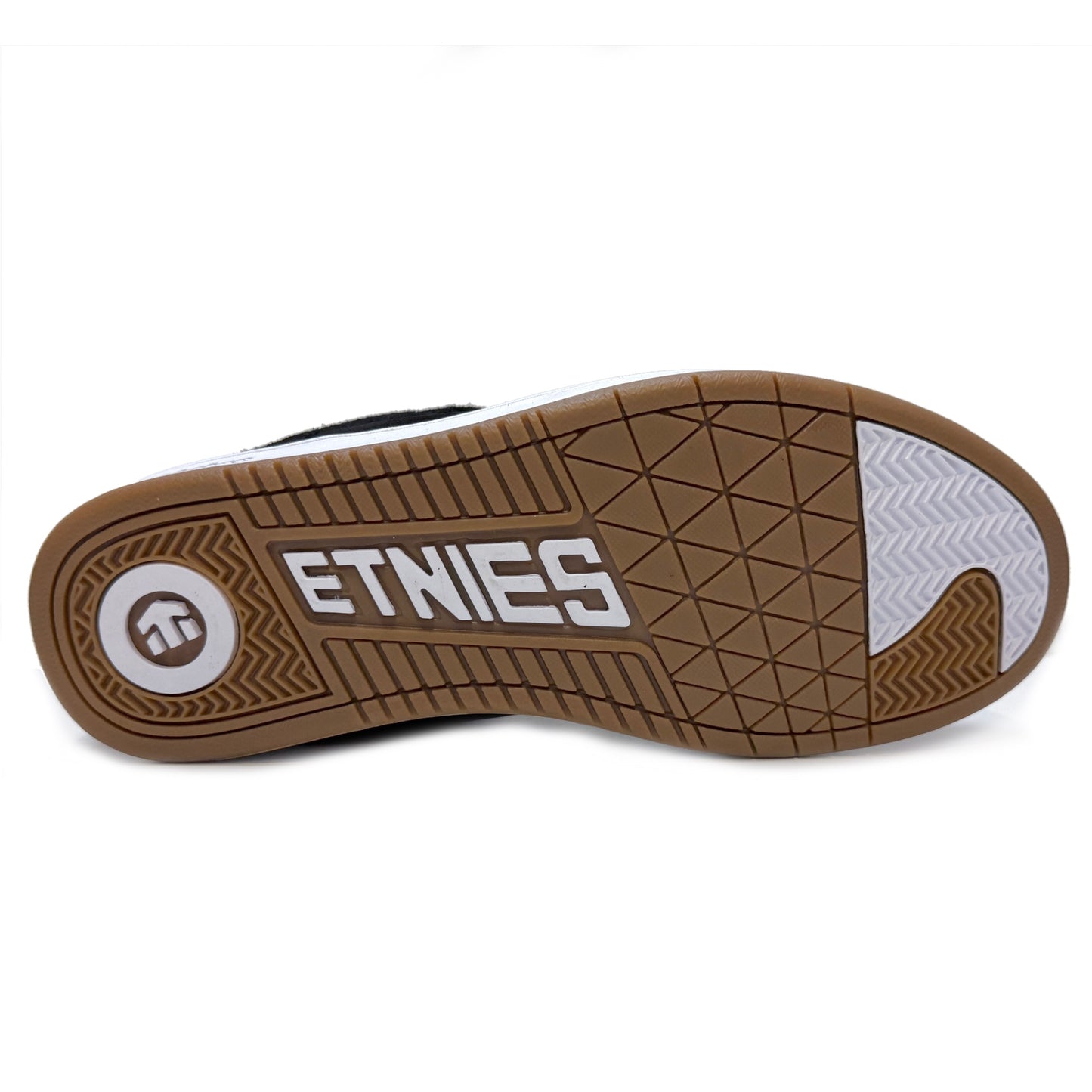 ETNIES SCAM BLACK & WHITE TRAINERS