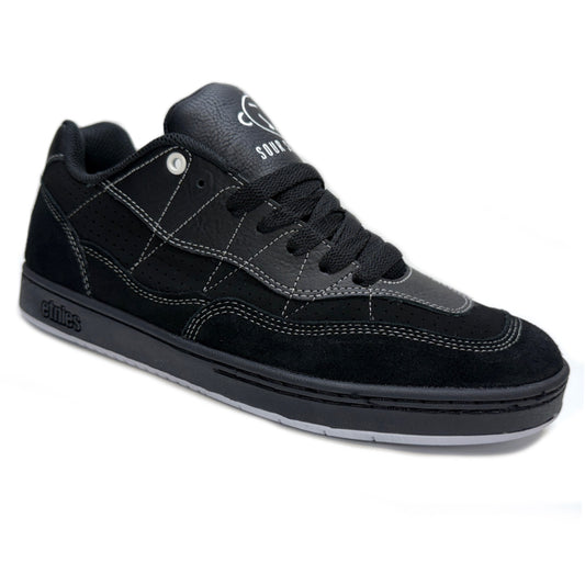 ETNIES SNAKE X SOUR SOLUTION BLACK TRAINERS