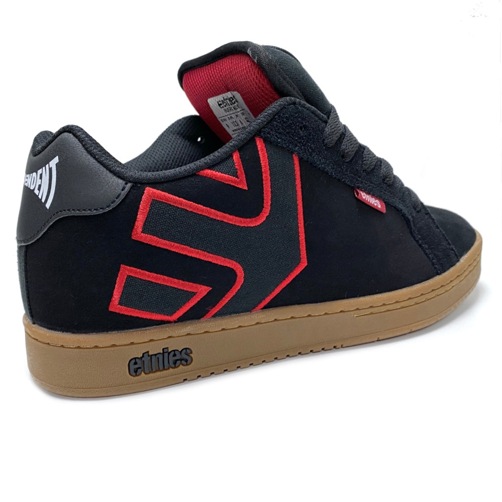 ETNIES X INDEPENDENT FADER BLACK GUM TRAINERS