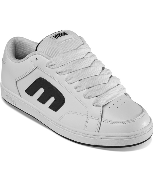 ETNIES KINGPIN 2K WHITE BLACK TRAINERS