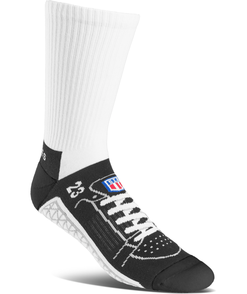 ETNIES SOCK SAL23 WHITE BLACK