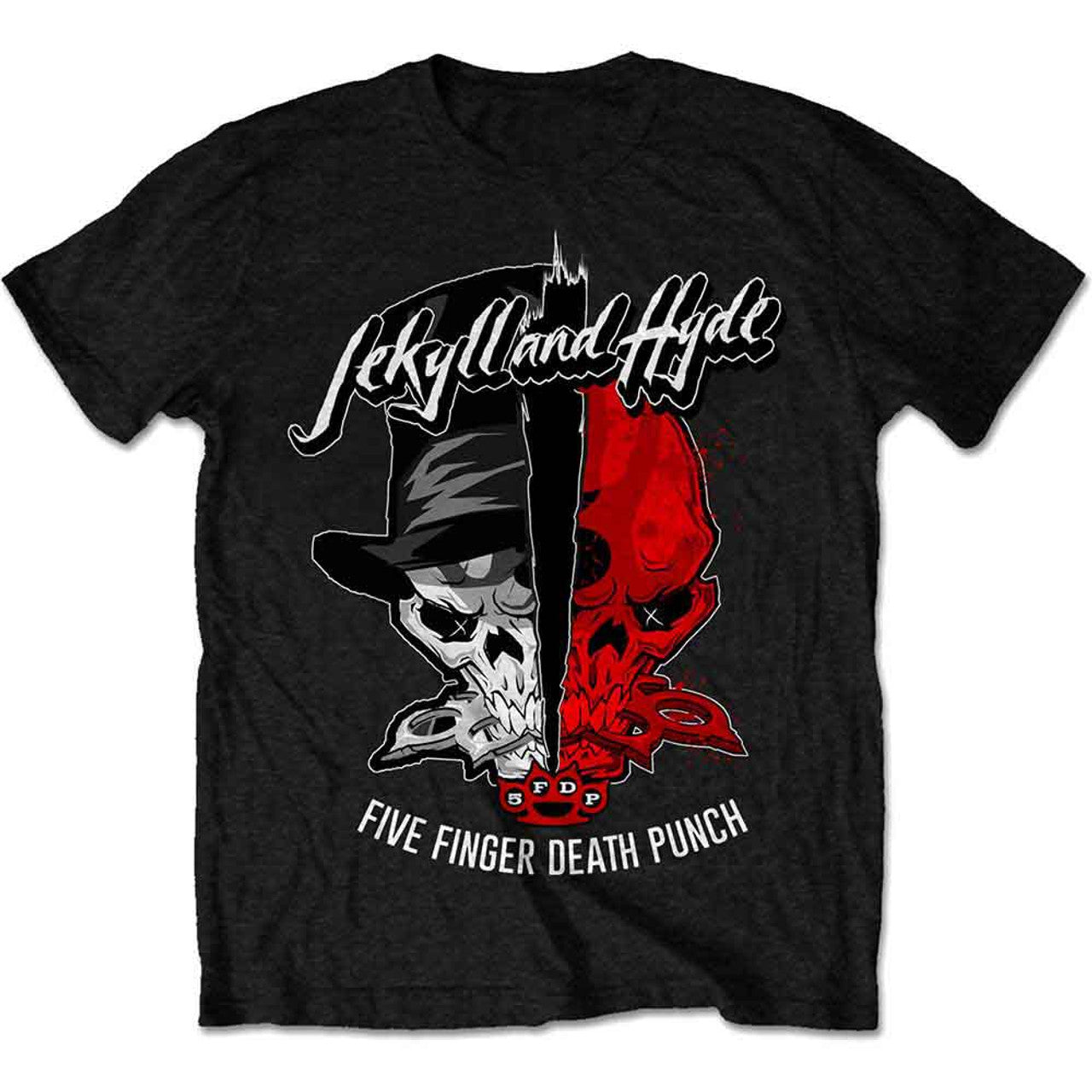 Five Finger Death Punch Unisex T-Shirt: Jekyll & Hyde (Black)