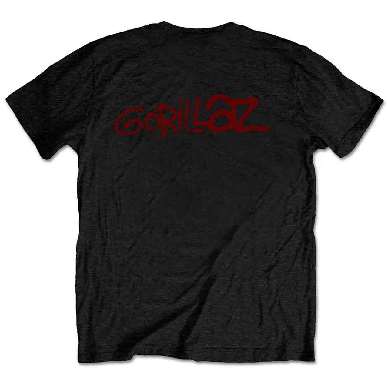 Gorillaz Unisex T-Shirt: Group Green Geep (Black) (Back Print)