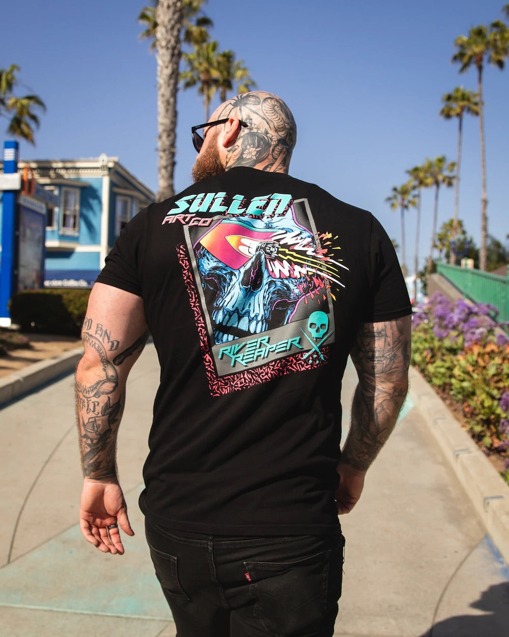 SULLEN CLOTHING RIVER BLASTER BLACK PREMIUM T-SHIRT