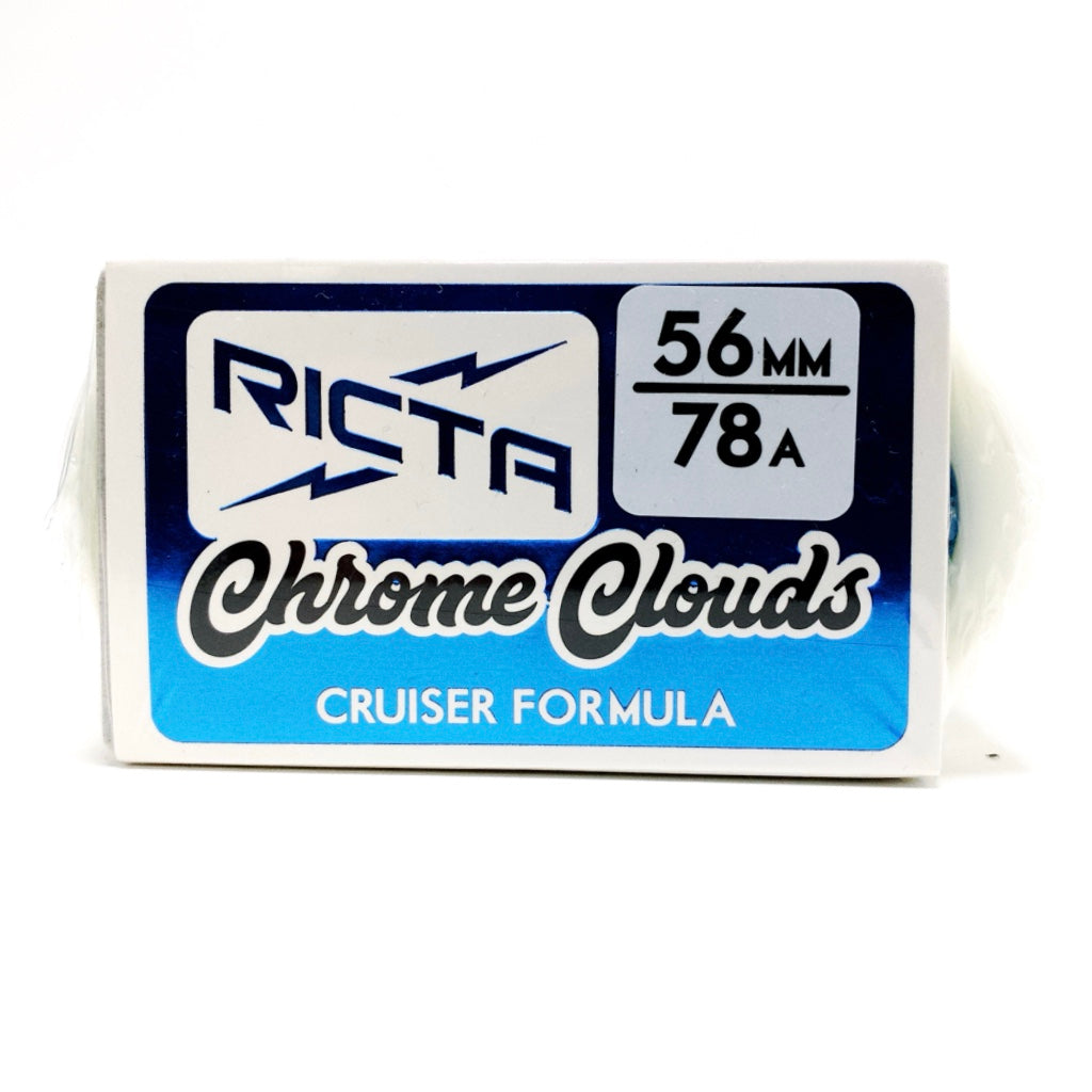 RICTA 56MM CHROME CLOUDS BLUE 78A SKATEBOARD WHEELS