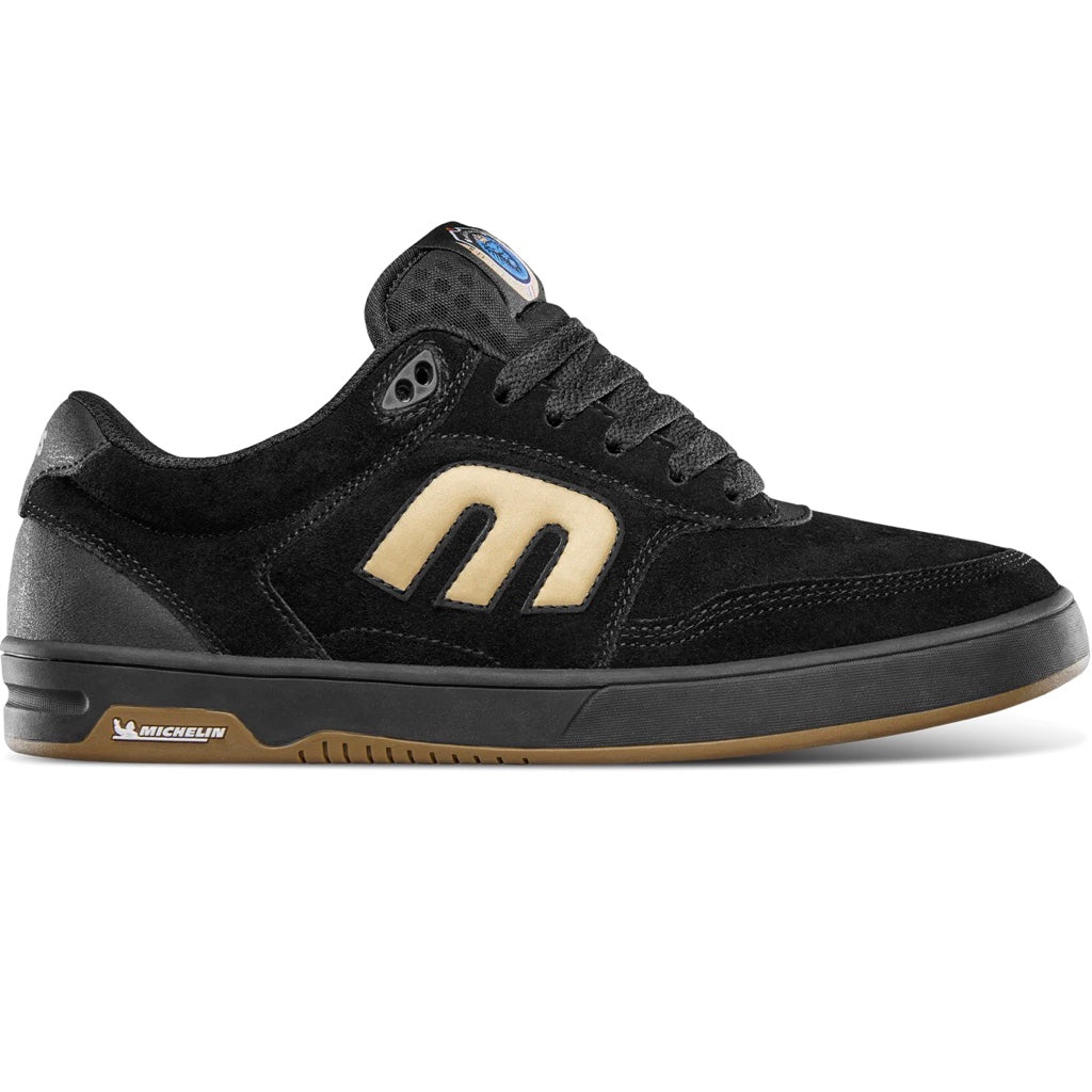 ETNIES THE AURELIEN MICHELIN BLACK GOLD TRAINERS