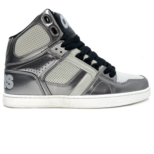 OSIRIS SHOES NYC 83 CLK SILVER BLACK WHITE TRAINERS