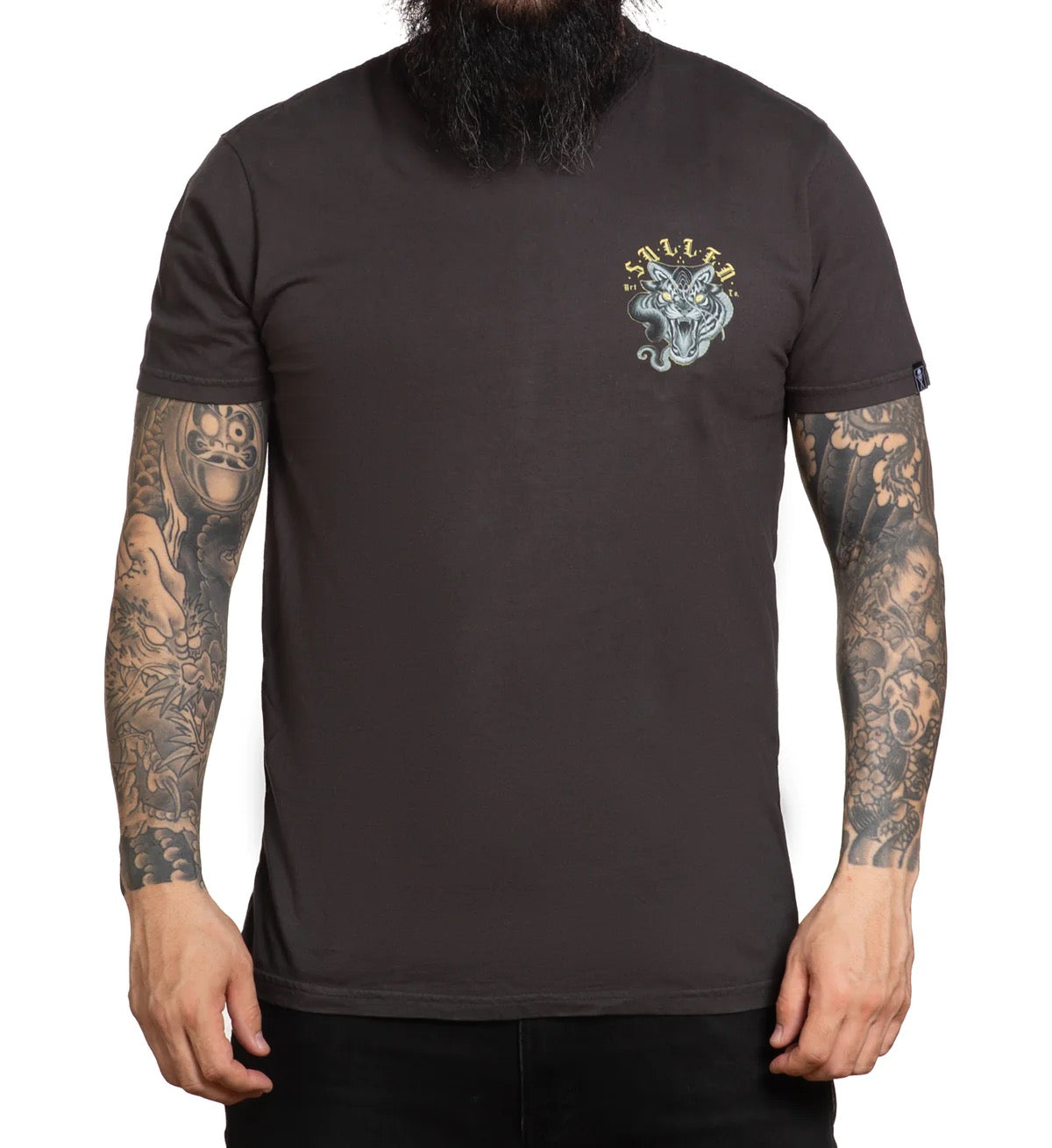 SULLEN CLOTHING TIGER SNAKE PIRATE BLACK PREMIUM T-SHIRT