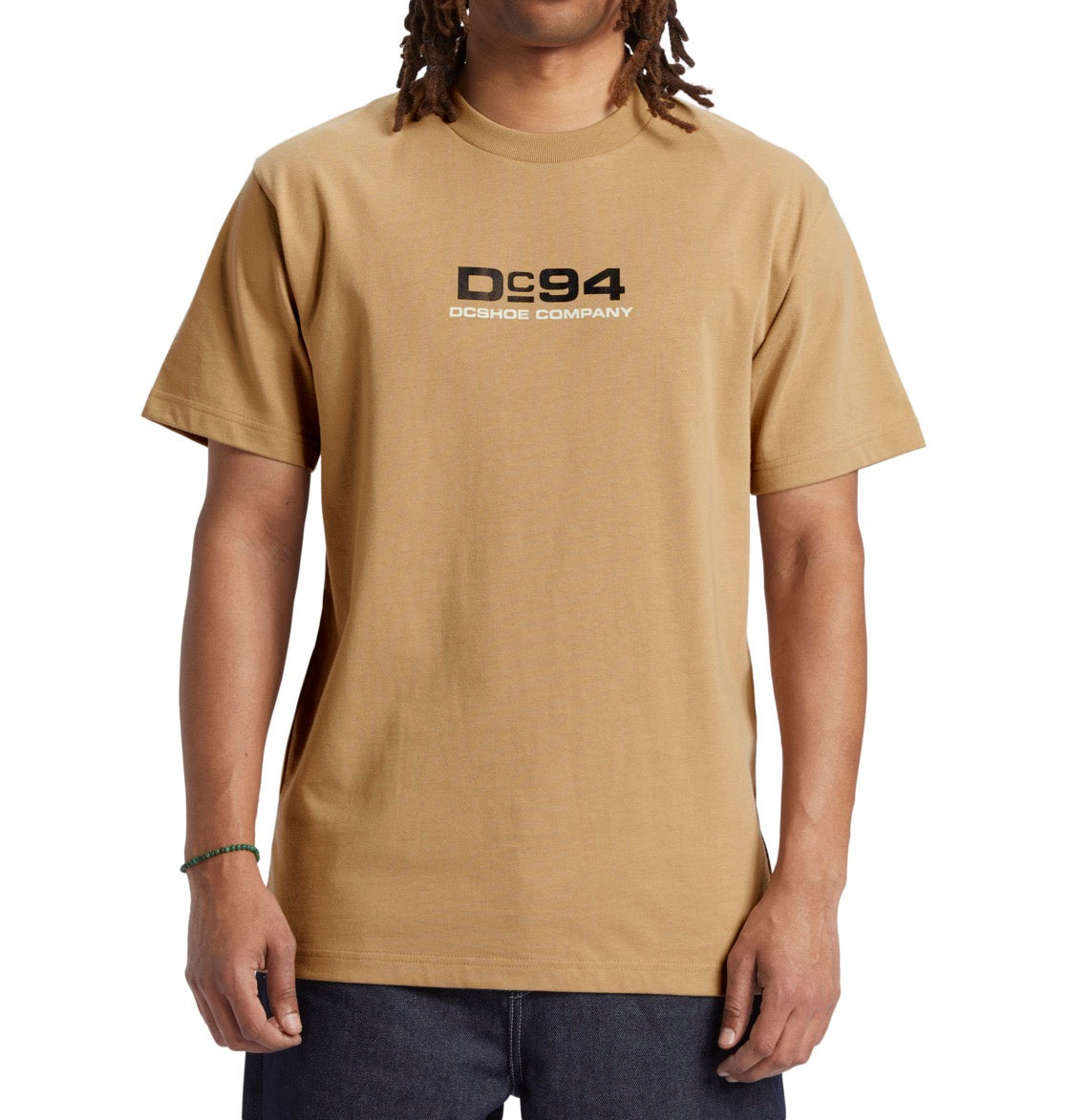 DC SHOES COMPASS INCENSE BEIGE T-SHIRT