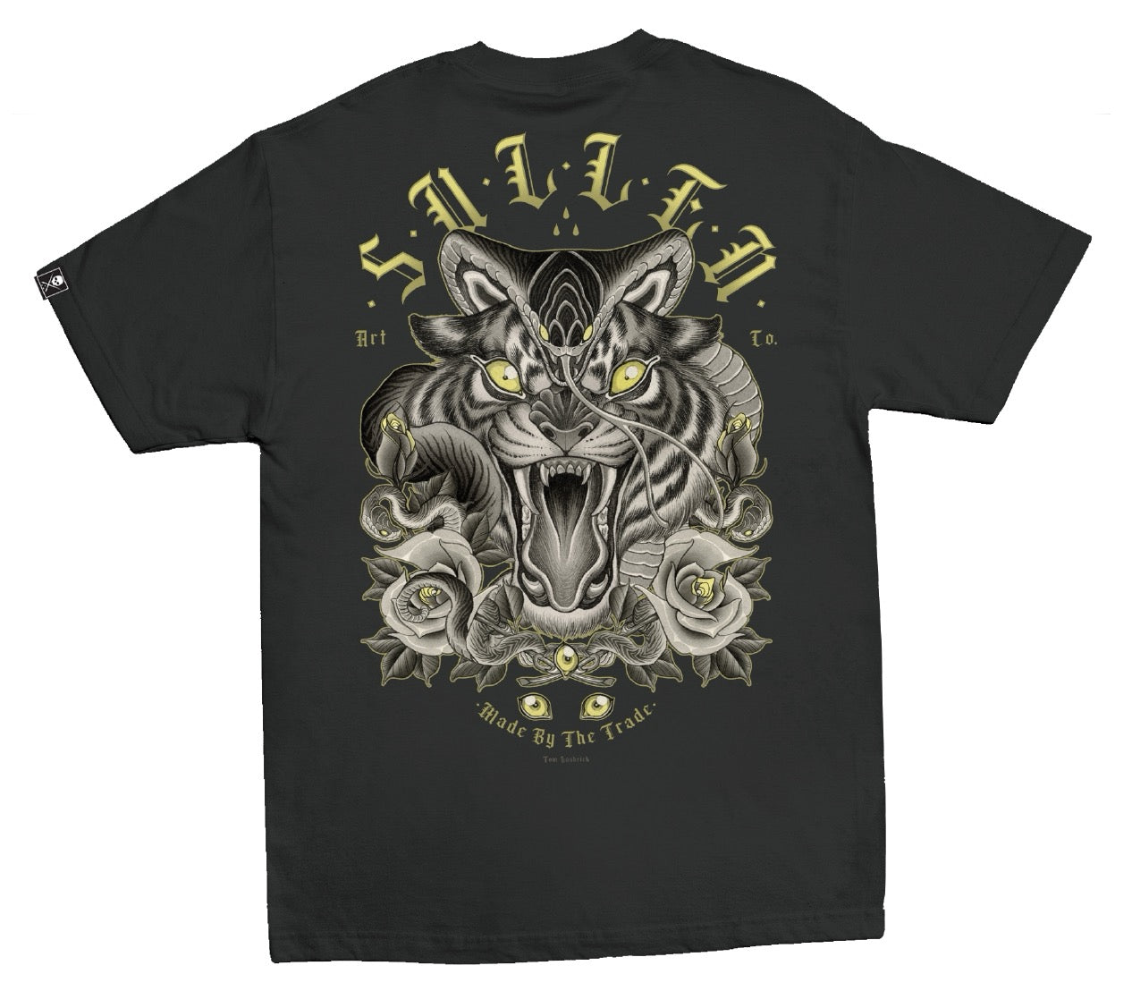 SULLEN CLOTHING TIGER SNAKE PIRATE BLACK PREMIUM T-SHIRT