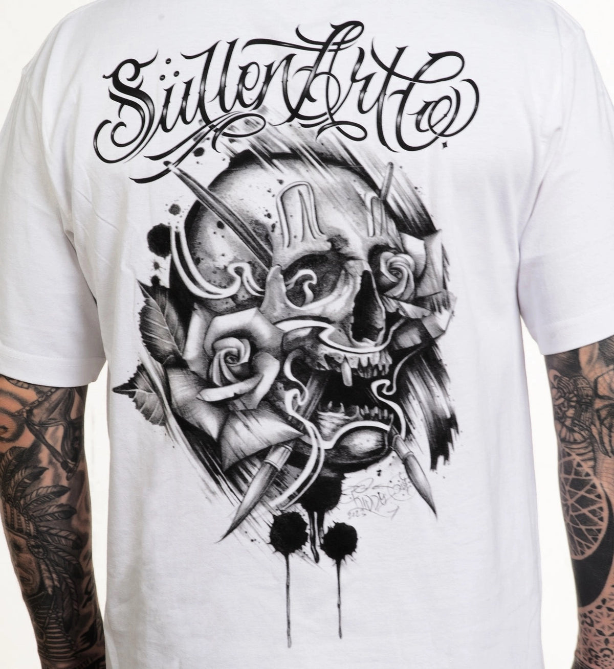 SULLEN CLOTHING KIDDO BADGE WHITE STANDARD T-SHIRT