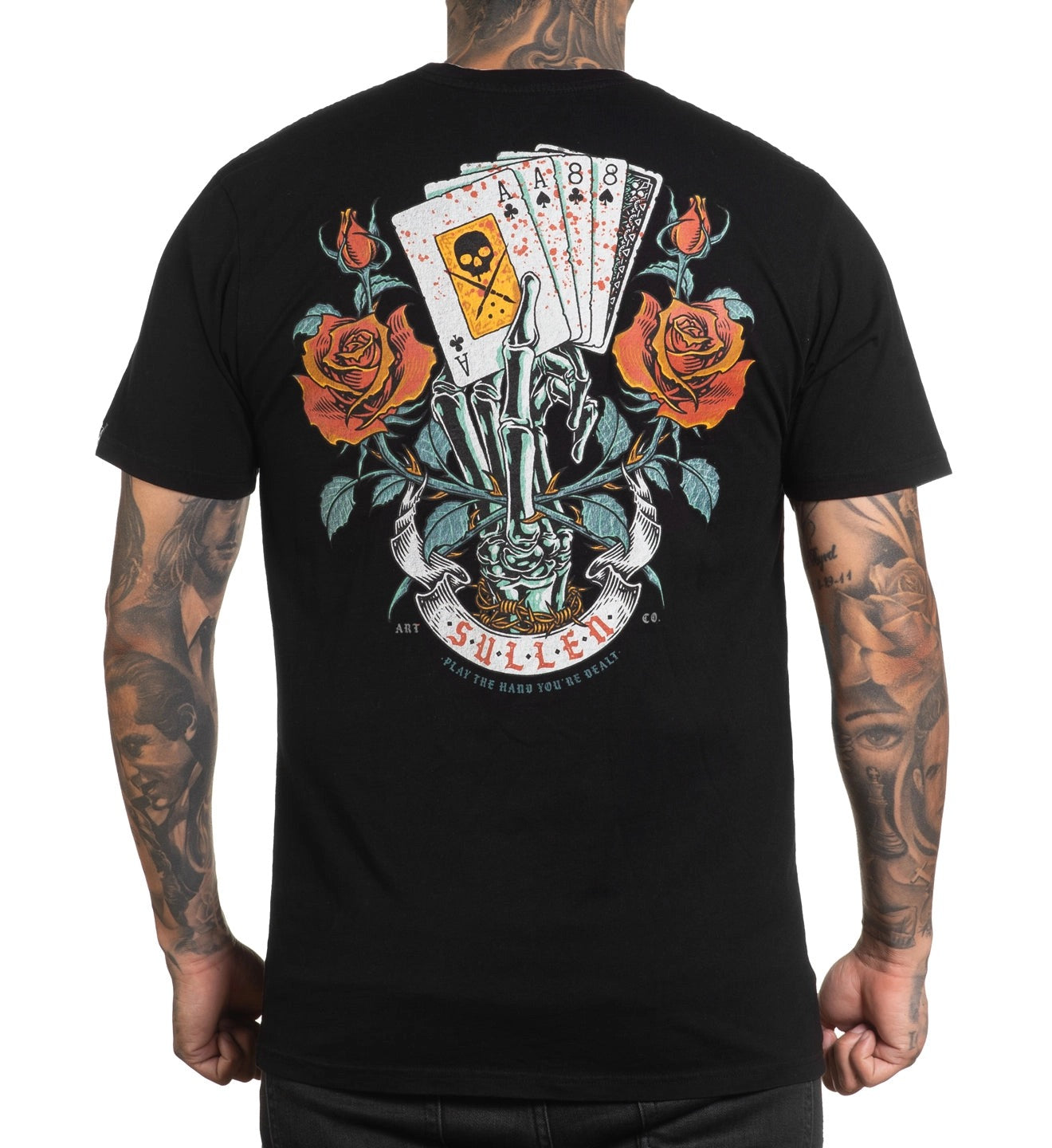 SULLEN CLOTHING ACES & EIGHTS PREMIUM T-SHIRT