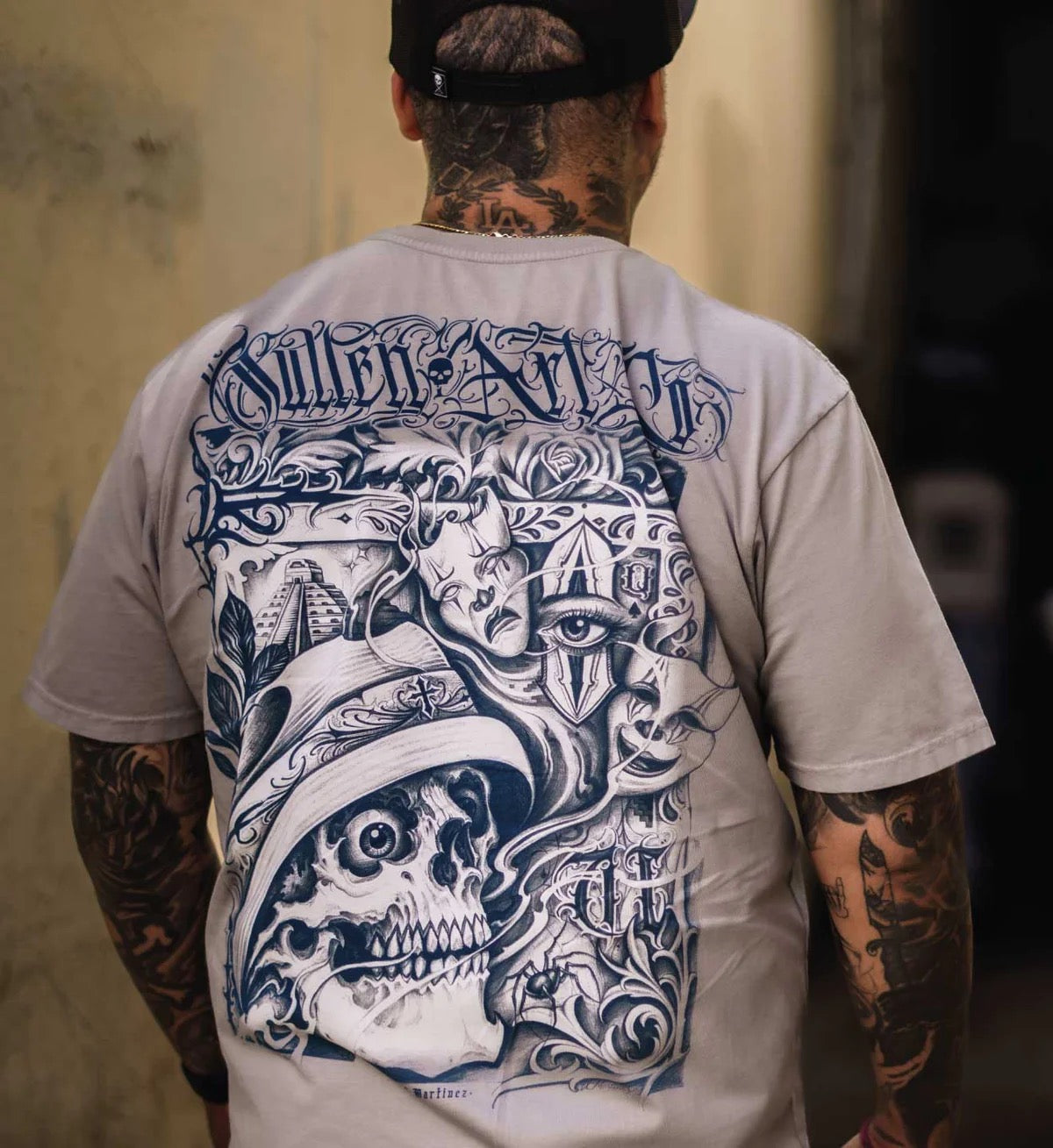 SULLEN CLOTHING URIEL MARTINEZ GREY PREMIUM T-SHIRT