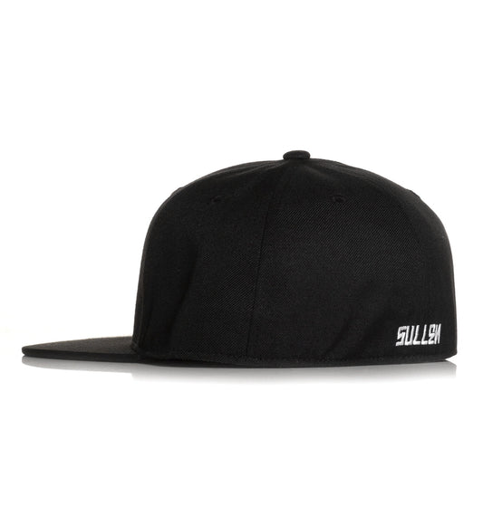 SULLEN CLOTHING BADGE FITTED HAT BLACK & WHITE CAP