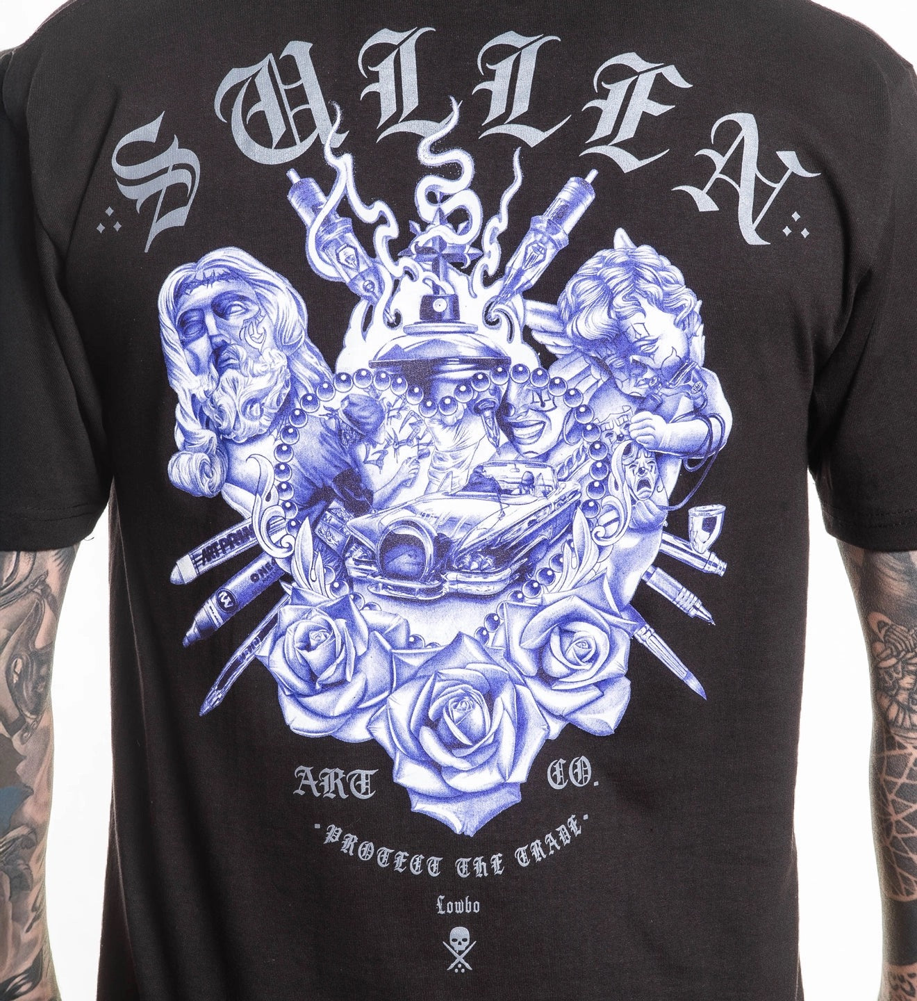 SULLEN CLOTHING LOWBO STANDARD BLACK T-SHIRT