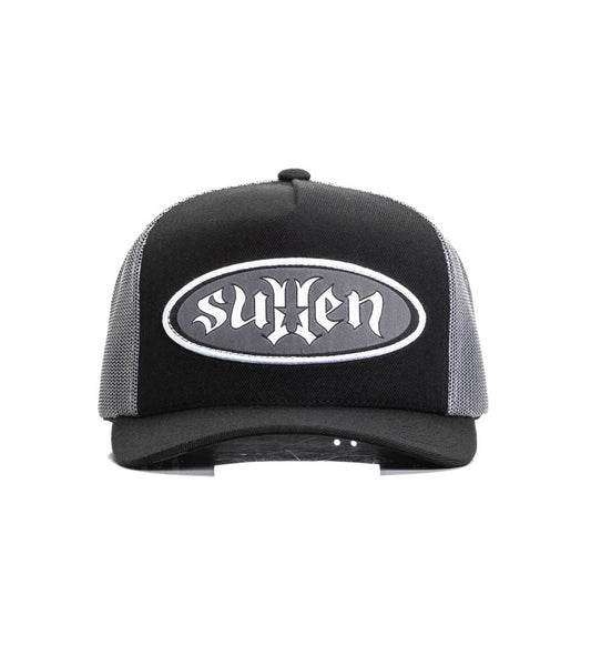 SULLEN CLOTHING OG STAR BLACK & GREY SNAPBACK TRUCKER CAP HAT