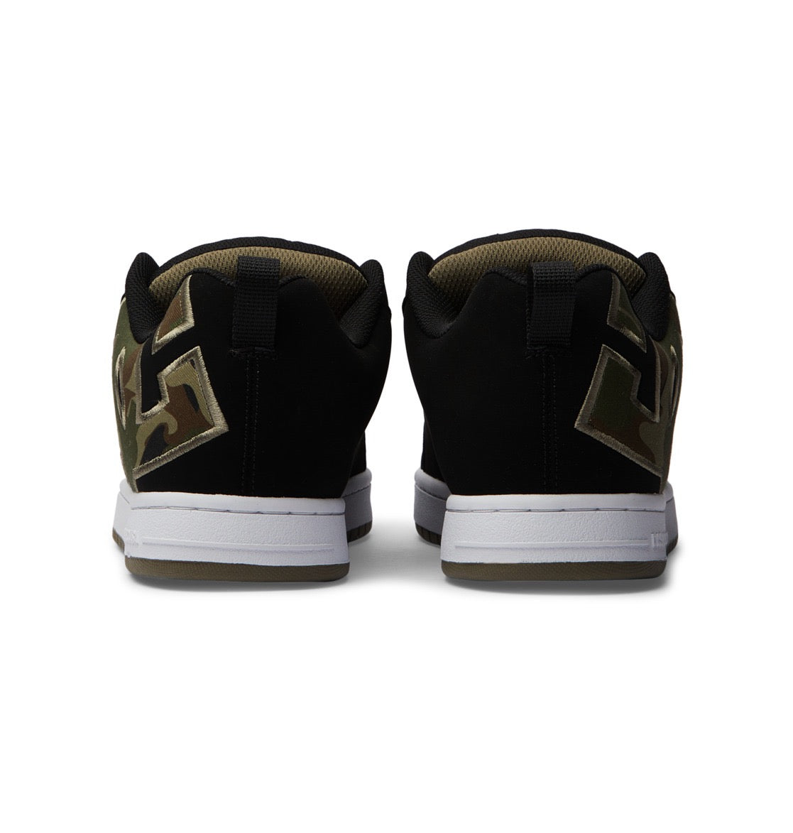 DC SHOES COURT GRAFFIK BLACK BLACK GREEN TRAINERS